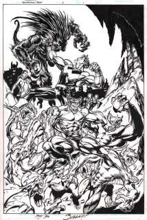 Greg Adams, Mark Bagley - Avengers Two: Wonder Man & Beast #2 P.1 - Action Splash - Signed - 2000