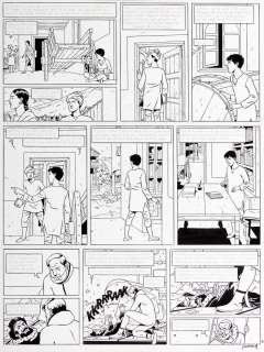 Juillard | Blake et Mortimer, planche n°33 Ã  l’encre de… | Millon