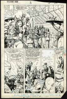 Smith, Barry Windsor - MACHINE MAN 1984-85 #3 Half Splash | ComicConnect