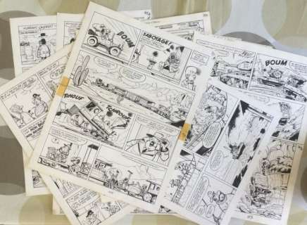 Francis - 11 Original page - Marc Lebut - La Ford T fait des bonds/Le buste à Bedon/ et autres | Catawiki