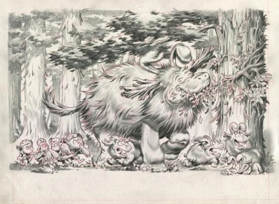 Stan Manoukian | Illustration originale - Monstre a peur des monstres - Monstre | Daniel Maghen