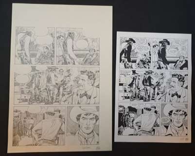 Zaniboni, Nizzi - 2 Original page - Tex - Piombo Rovente - 1991 | Catawiki