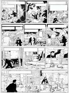 De Moor (Bob) | Barelli, planche n°12 Ã  l’encre de Chine de l’é… | Banque Dessinée