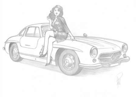 Laurent Paturaud - 1 Pencil drawing - Noces de Plomb | Catawiki