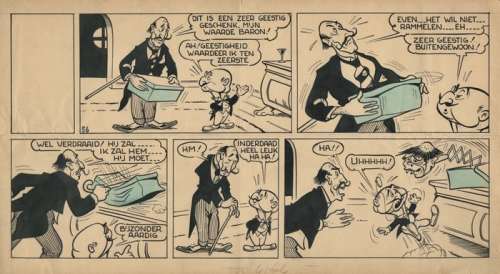 Marten Toonder (Studio’s) - 1 page originale - Baron Bluff - 1948 | Catawiki