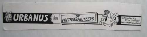 Linthout, Willy - 1 Original page - Urbanus 6 - De pretparkprutsers - originele titelstrook - 1987 | Catawiki