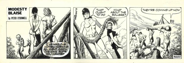 Enric Badia Romero | Modesty Blaise – Original daily strip #3285 – The Iron Gold – Romero | Origin Of Comics