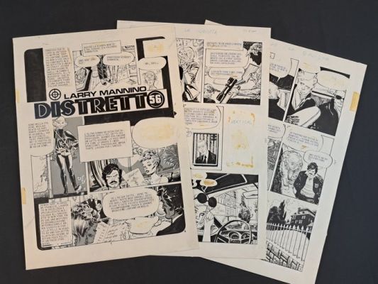 Fernandez - 3 Original page - Larry Mannino Distretto 56: La Ragazza con la Chitarra | Catawiki