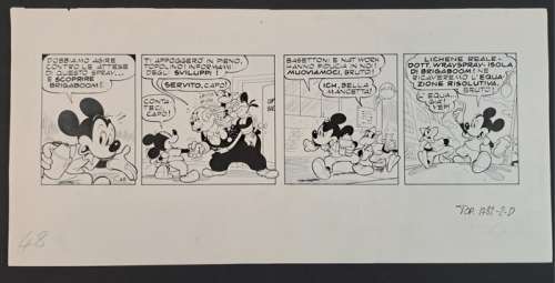 Scarpa, Romano - 1 Original page - Topolino e l’Enigma di Brigaboom - 1990 | Catawiki