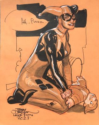 Terry Dodson - Original drawing - Harley Quinn - 2023 | Catawiki