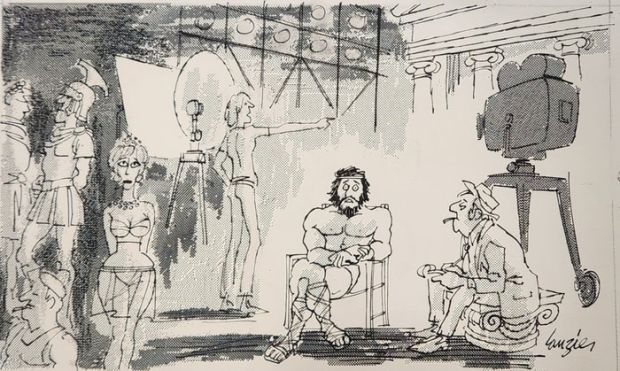 Lauzier, Gérard - 1 Original drawing - L’acteur déprimé | Catawiki