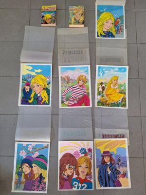 Lévis, Georges - 9 Original colour drawing - Princesse / Frimousse - 1977 | Catawiki