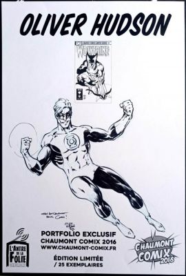 Oliver Hudson - 1 Original colour drawing - Green Lantern - 2016 | Catawiki