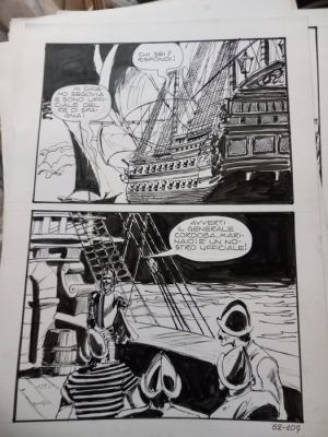 Manara, Milo - 1 Original page - Jolanda de Almaviva - #52 " il serpente malizioso " - 1973 | Catawiki