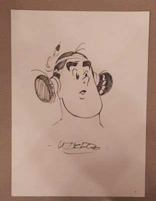 Uderzo, Marcel - 1 Original drawing - Oumpah-Pah