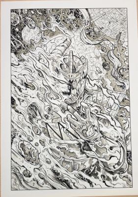 Continue Shopping | POWER RANGERS UNIVERSE #2 VINCENZO RICCARDI COVER ART | Scott’s Collectables