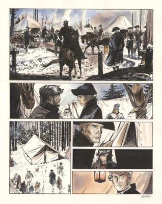 Bernard Vrancken | Chapitre IV, planche originale n°72 - Nouvelle France | Daniel Maghen