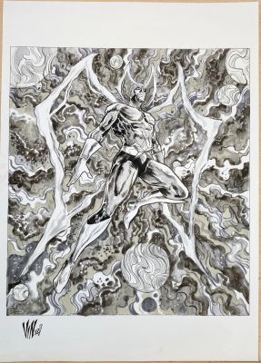 Continue Shopping | STARHAWK MARVEL SNAP (VINCENZO RICCARDI ORIGINAL ART) | Scott’s Collectables