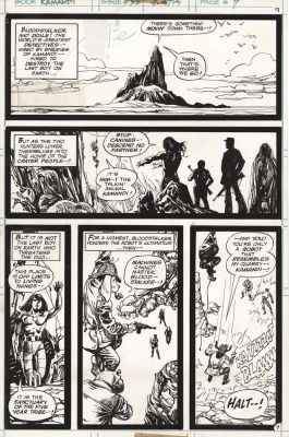 Ayers, Dick - Kamandi #53 p.07 - Bloodstalker & Doile! | Comic Book Art Gallery