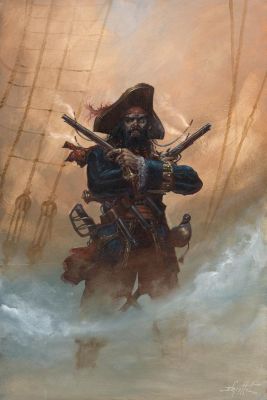 Didier Graffet | Couverture originale - Pirates et Flibustiers du bout du Monde | Daniel Maghen