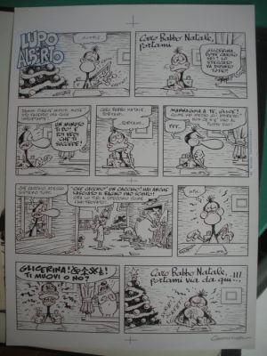 Bruno Cannucciari - 1 Original page - Lupo Alberto - Lupo Alberto, tavola originale di Bruno Cannucciari
