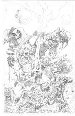 MASTERS OF THE UNIVERSE SWORD OF FLAWS #1 CHRIS CAMPANA ORIGINAL COVER ART | Scott’s Collectables