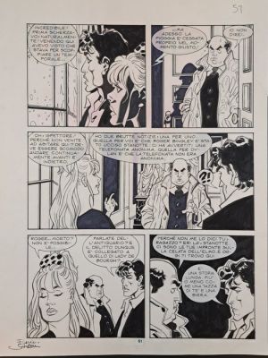 Saudelli; Sclavi - 1 Original page - Dylan Dog: Gli Occhi del Gatto - 1996 | Catawiki