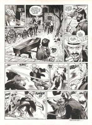 Ralph Meyer | Planche originale n°31 - Mister Prairie - Undertaker | Daniel Maghen