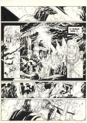 Lucien Rollin | Planche originale n° 12 - Le veneur noir - Le Torte | Daniel Maghen