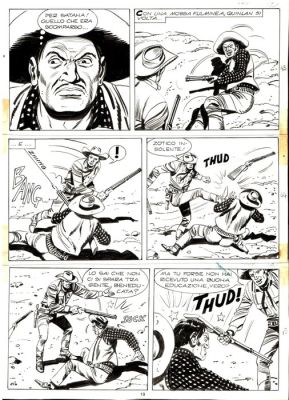 Letteri, Guglielmo - 1 Original page - Tex #406 - "Uomini crudeli" - 1994 | Catawiki