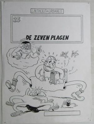 Willy Linthout - 1 Original cover - Urbanus - De zeven plagen - 1990 | Catawiki