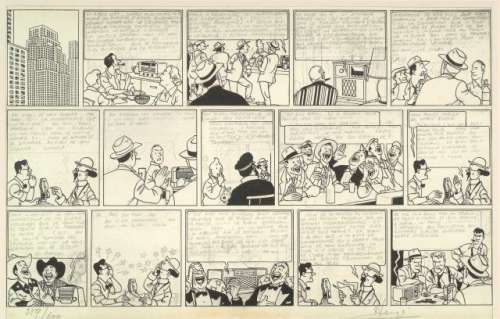 Herge  Fac-Simile de La Planche Inedite D’objectif Lune |  | Artcurial