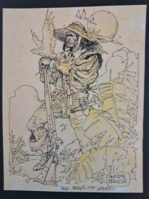 Breccia, Enrique - 1 Original colour drawing - Alvar Mayor | Catawiki