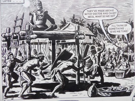 Kearon, Edward - 1 Original page - Archie de man van staal - [titel onbekend] - jaren ’60 | Catawiki