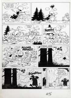 Macherot | Sibylline, planche n°7 Ã  l’encre de Chine de l’Ã… | Banque Dessinée