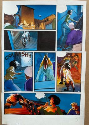 Reculé, Henri - 1 Original colour page - Les Immortels - La Volonté du mal - 2001 | Catawiki