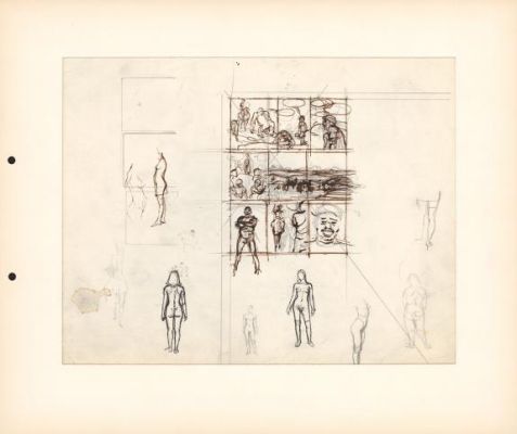 Paul Cuvelier | Croquis pour la planche n°06 - Les Royaume des eaux noires - Corentin | Daniel Maghen