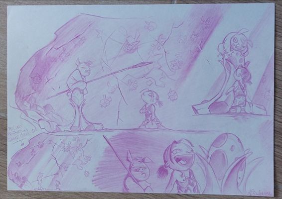 Keramidas, Nicolas - 1 Original drawing - Lunna - Les Piulune - 2000 | Catawiki