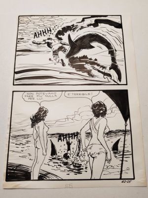 Manara, Milo - Page originale du tableau - Jolanda De Almaviva - #42 "La Ballata della Regina" - 1972 | Catawiki