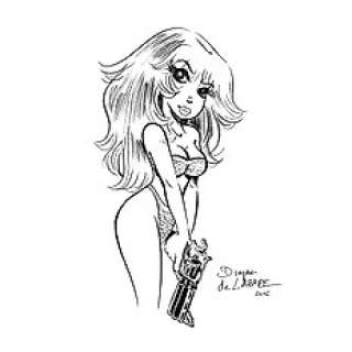 De Lazare, Dragan | original dedicated drawing of Rubine  - (2016) | Catawiki