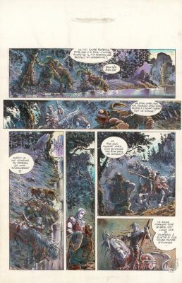 Tiburce Oger | Planche originale n°18 - La danse des damnés - Gorn | Daniel Maghen