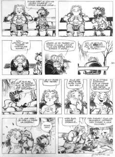 Hislaire, Bernard | BIDOUILLE ET VIOLETTE Planche originale n° 3 issue du | Cornette de St Cyr