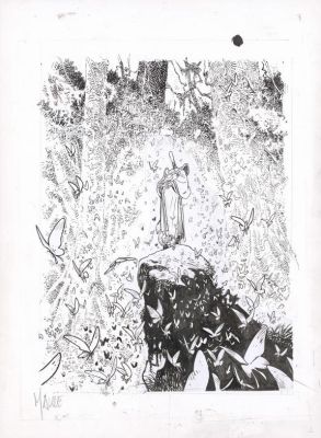 Vincent Mallié | Projet de couverture original (rustines et correcteur blanc) - La Voie du Rige - La Quête de l’Oiseau du Temps - Avant la Quête | Daniel Maghen