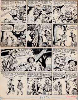 Hubinon | Tiger Joe, planche n°3 (numérotée 48) à… | Millon