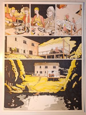 Lépingle, Iwan - 1 Original colour page - Une Île sur la Volga - page 17 - 2019 | Catawiki
