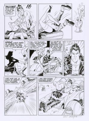 Gil Formosa Original page - 100 Bullets - Bikers P03 | Catawiki