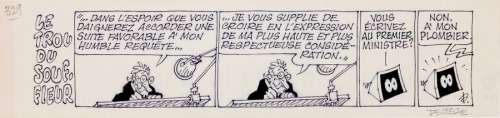 Deliège | Le Trou du souffleur, strip à l’encre de Chine… | Millon