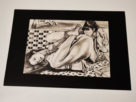 Kazunori Kanze (観世一徳) - Original drawing - Bdsm - "Lesbo Bondage SM" - 1978 | Catawiki