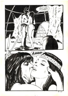 Manara, Milo - 1 Original page - Jolanda De Almaviva #34 - "l’Amore di Jolanda" - 1972 | Catawiki