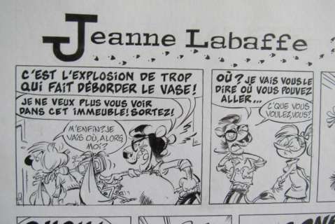 Léturgie, Simon | Original page  - Spécial Gaston  - Jeanne Labaffe  - (2010) | Catawiki